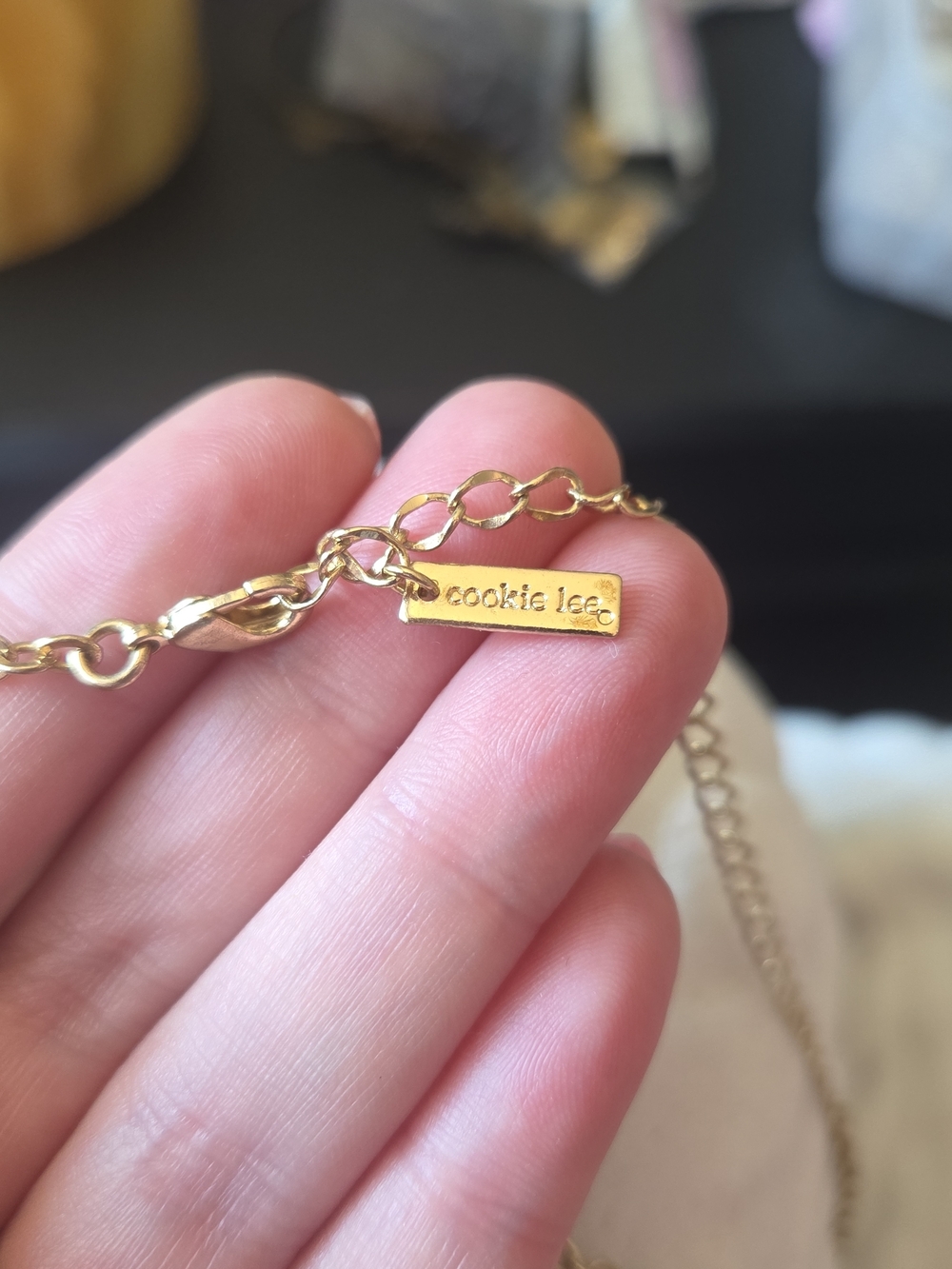 LAST CHANCE Cookie Lee Double Layer Rose Gold Chain Necklace *As Is* - Picture 3 of 3
